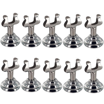 Mini Chrome Table Sign - Pack of 10